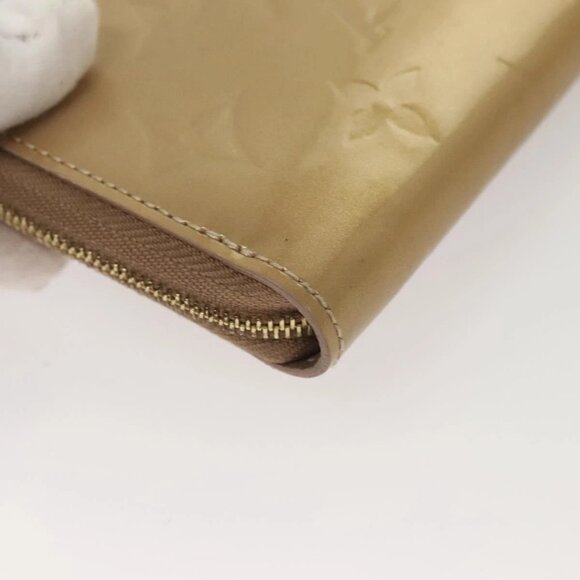 LOUIS VUITTON Vernis Zippy Coin Purse Coin Purse Beige Poodle M91762 Auth 125494 - Picture 5 of 16